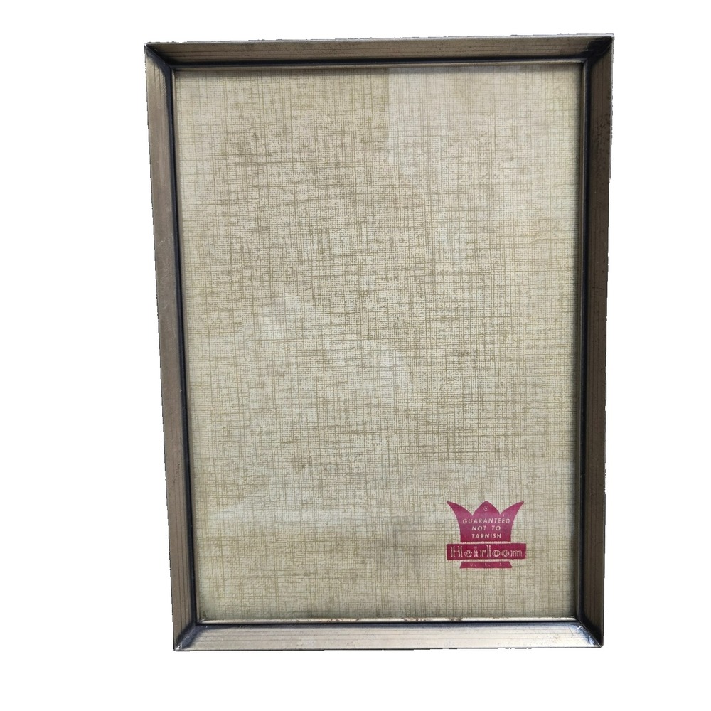 Vintage Heirloom Brass Tone 4.5x 6.5 Picture Frame Rectangular Tabletop USA Made